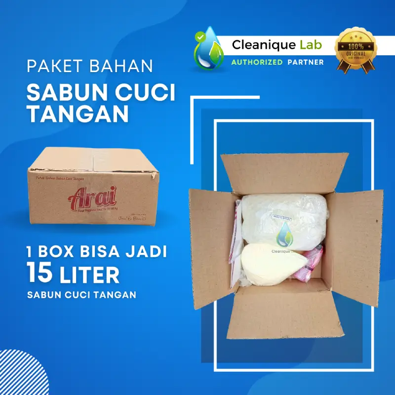 paket bahan sabun cuci tangan cair arai